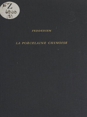 cover image of La porcelaine chinoise